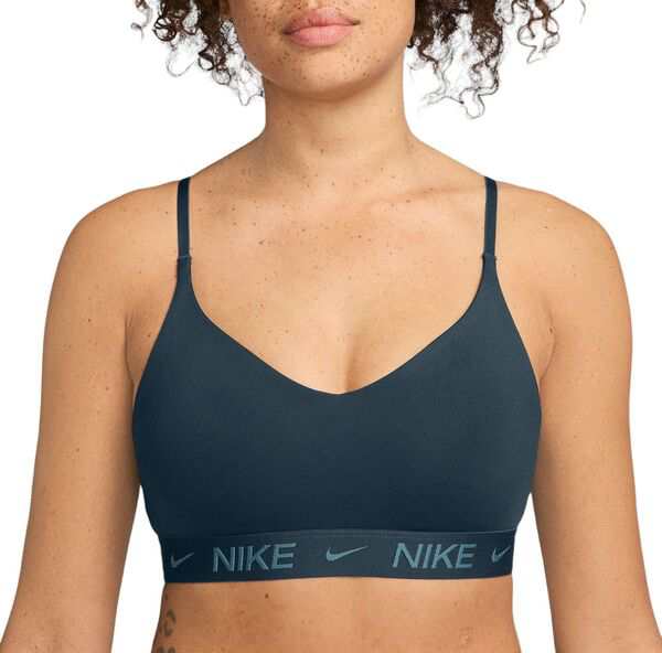 ナイキ レディース ブラジャー アンダーウェア Nike Women's Indy Light Support Padded Adjustable Sports Bra Armory Navy