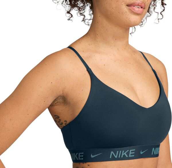 ナイキ レディース ブラジャー アンダーウェア Nike Women's Indy Light Support Padded Adjustable Sports Bra Armory Navy