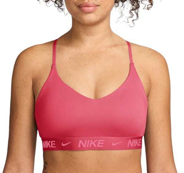 ナイキ レディース ブラジャー アンダーウェア Nike Women's Indy Light Support Padded Adjustable Sports Bra Aster Pink