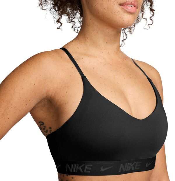 ナイキ レディース ブラジャー アンダーウェア Nike Women's Indy Light Support Padded Adjustable Sports Bra Black