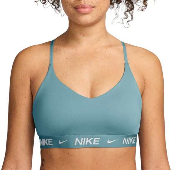 ナイキ レディース ブラジャー アンダーウェア Nike Women's Indy Light Support Padded Adjustable Sports Bra Denim Turq