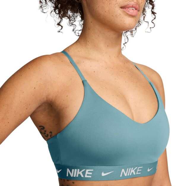 ナイキ レディース ブラジャー アンダーウェア Nike Women's Indy Light Support Padded Adjustable Sports Bra Denim Turq