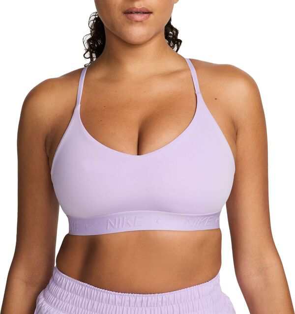 ナイキ レディース ブラジャー アンダーウェア Nike Women's Indy Light Support Padded Adjustable Sports Bra Lilac Bloom