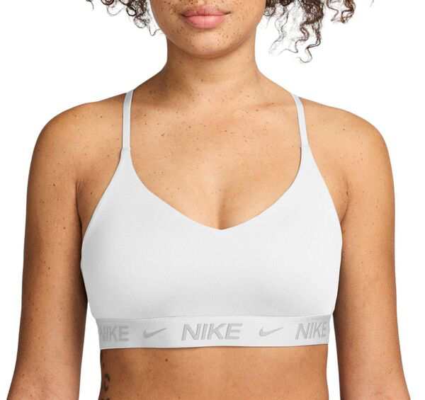 ナイキ レディース ブラジャー アンダーウェア Nike Women's Indy Light Support Padded Adjustable Sports Bra White