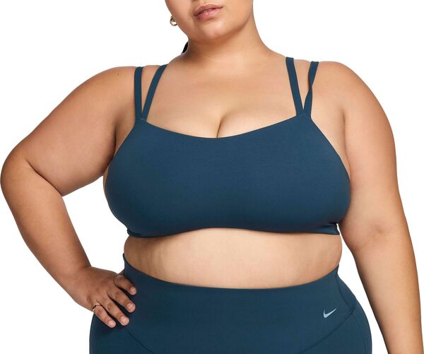 ナイキ レディース ブラジャー アンダーウェア Nike Women's Zenvy Strappy Light-Support Padded Sports Bra (Plus Size) Armory Navy 13,845円