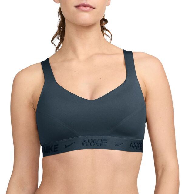 ナイキ レディース ブラジャー アンダーウェア Nike Women's Indy High Support Padded Adjustable Sports Bra Armory Navy