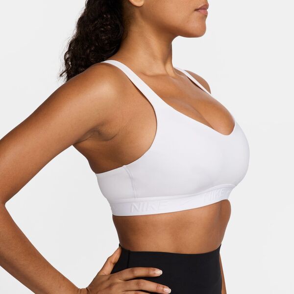 ナイキ レディース ブラジャー アンダーウェア Nike Women's Indy High Support Padded Adjustable Sports Bra White