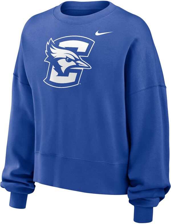 ナイキ レディース パーカー・スウェット アウター Nike Women's Creighton Bluejays Blue Club Fleece Phoenix Crew Neck Sweatshirtの通販は