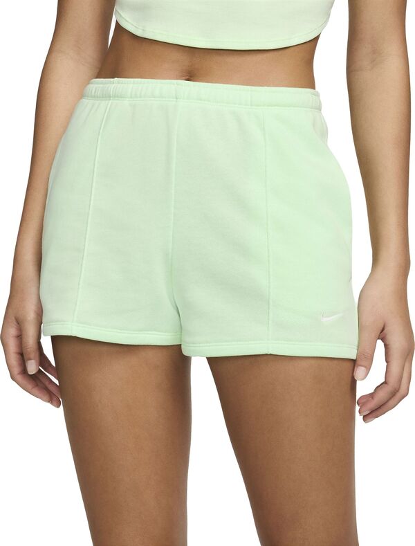 ナイキ レディース ハーフパンツ・ショーツ ボトムス Nike Women's Sportswear High-Waisted Slim 2" Chill French Terry Shorts Vapor Gの通販は
