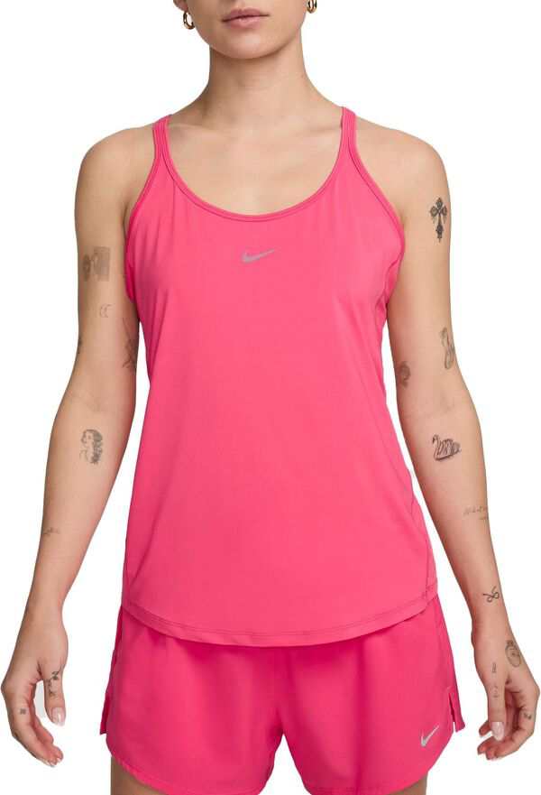 ナイキ レディース シャツ トップス Nike Women's One Classic Dri-FIT Strappy Tank Top Aster Pink