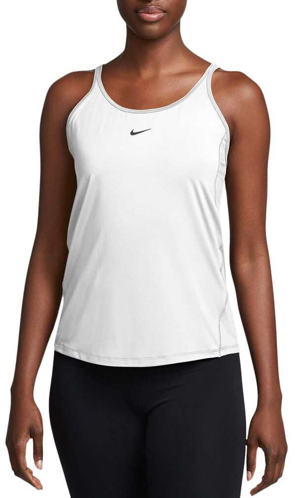 ナイキ レディース シャツ トップス Nike Women's One Classic Dri-FIT Strappy Tank Top White