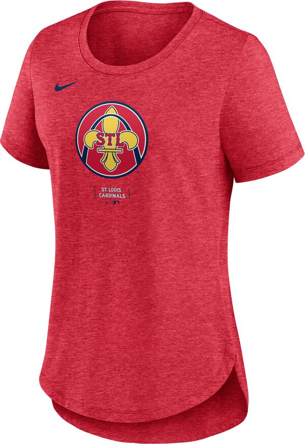 ナイキ レディース Tシャツ トップス Nike Women's St. Louis Cardinals 2024 City Connect Tri-Blend T-Shirtの通販は