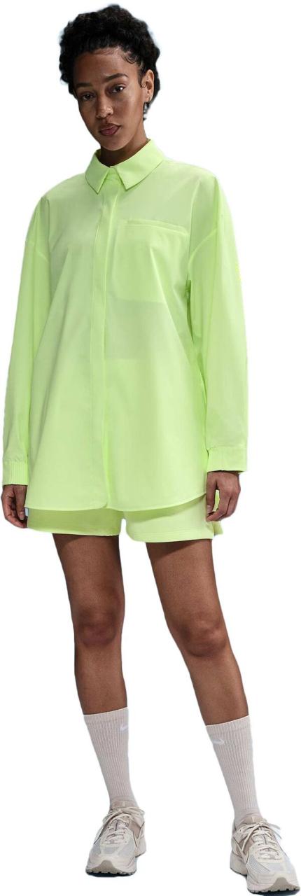 ナイキ レディース シャツ トップス Nike Womens 24.7 PerfectStretch Dri-FIT Oversized Long Sleeve Shirt Barely Volt