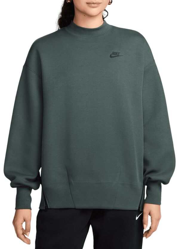 ナイキ レディース パーカー・スウェット アウター Nike Women's Sportswear Tech Fleece Oversized Crew-Neck Sweatshirt Vintage Greenの通販は