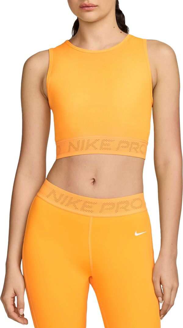 ナイキ レディース タンクトップ トップス Nike Women's Pro Mesh Tank Top Sundial