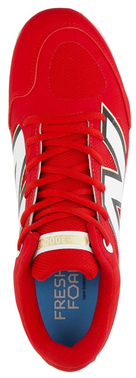 ニューバランス メンズ スニーカー シューズ New Balance Men's Fresh Foam X 3000 V7 Molded Baseball Cleats Red/Whiteの通販は
