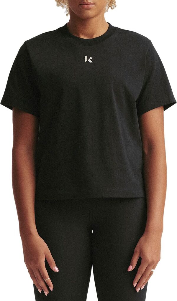 ニューバランス レディース Tシャツ トップス New Balance Women's Klutch X NB Cropped T-Shirt Blackの通販は