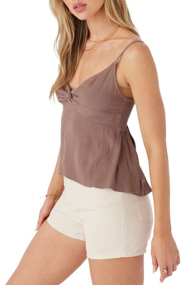 オニール レディース シャツ トップス O'Neill Women's Tobi Woven Tank Top Deep Taupe