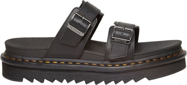 ドクターマーチン レディース サンダル シューズ Dr. Martens Women's Myles Athena Leather Sandals Black Athena