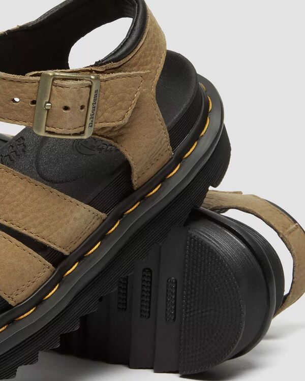 ドクターマーチン レディース サンダル シューズ Dr. Martens Women's Blair Tumbled Nubuck Leather Sandals Tanの通販は