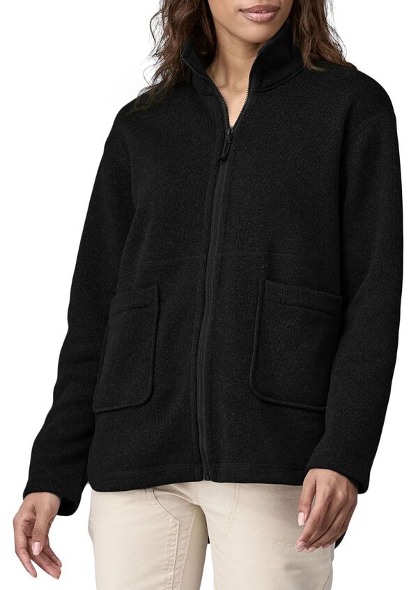 パタゴニア レディース ジャケット・ブルゾン アウター Patagonia Women's Better Sweater Oversized Fleece Coat Blackの通販は 33,670円