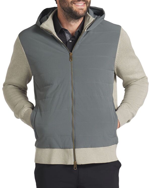 プーマ メンズ ジャケット・ブルゾン アウター PUMA Men's Clubhouse Hybrid Full-Zip Golf Jacket Mineral Gray/Pebble Grayの通販は