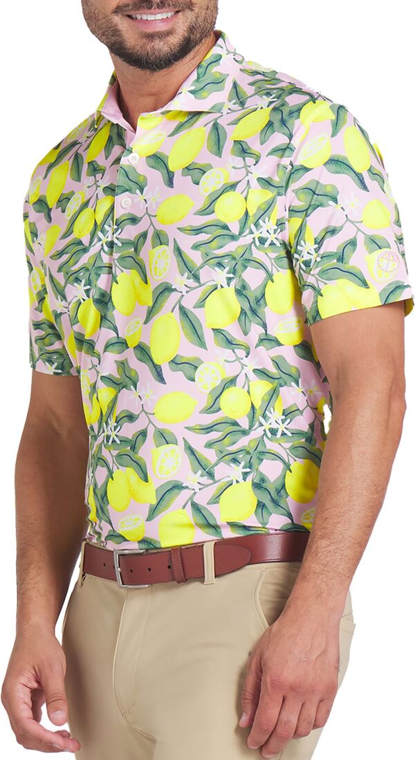 プーマ メンズ ポロシャツ トップス PUMA X Arnold Palmer Men's Lemon Branch Golf Polo Pale Pinkの通販は