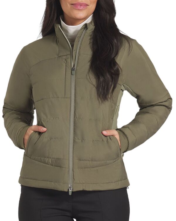 プーマ レディース ジャケット・ブルゾン アウター Puma Women's Kyley Quilted Golf Jacket DARK SAGE