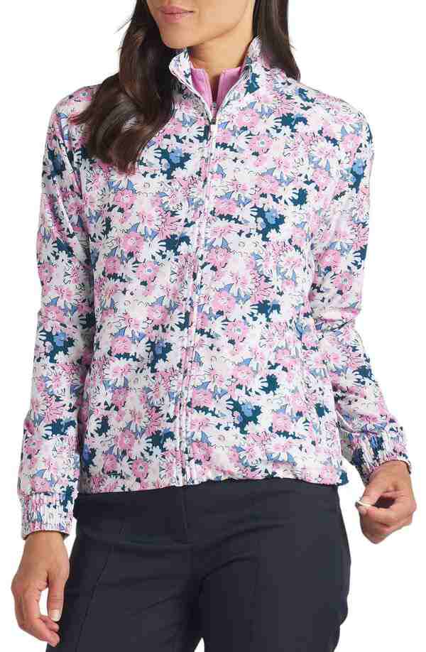 プーマ レディース シャツ トップス PUMA Women's Bloom Long Sleeve Shell Jacket Pink Icing/White Glow