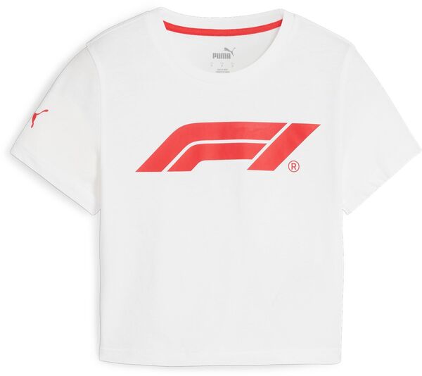 プーマ レディース Tシャツ トップス Puma Women's F1 Racing Essential Cropped White T-Shirtの通販は