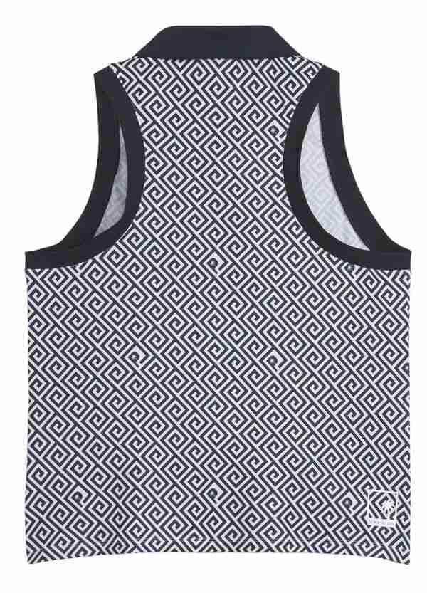 プーマ レディース ポロシャツ トップス Puma Women's x PTC Resort Sleeveless Golf Polo Deep Navy/White Glow