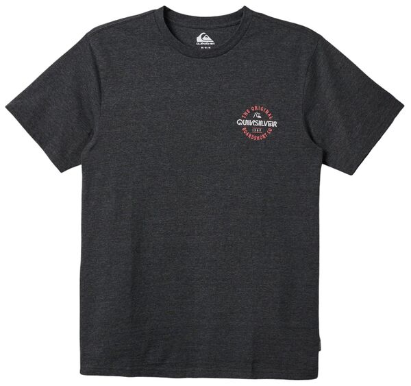 クイックシルバー メンズ Tシャツ トップス Quiksilver Men's Eternal Circle Short-Sleeve T-Shirt Charcoal Heather