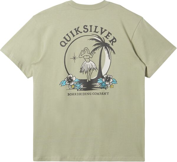 クイックシルバー メンズ Tシャツ トップス Quiksilver Men's Tropical Tides Short Sleeve T-Shirt Desert Sageの通販は