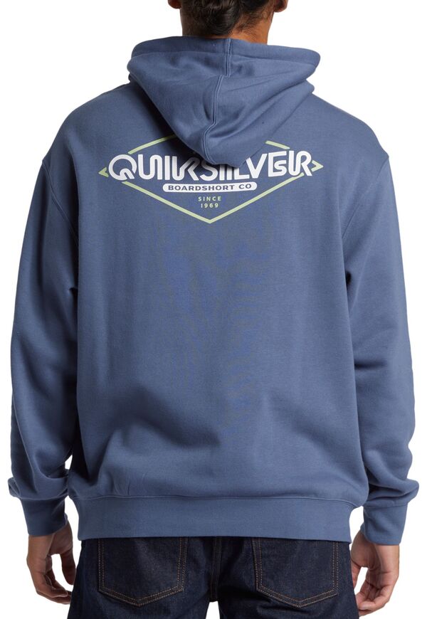 クイックシルバー メンズ パーカー・スウェット アウター Quiksilver Men's Omni Sign Pullover Hoodie Vintage Indigoの通販は