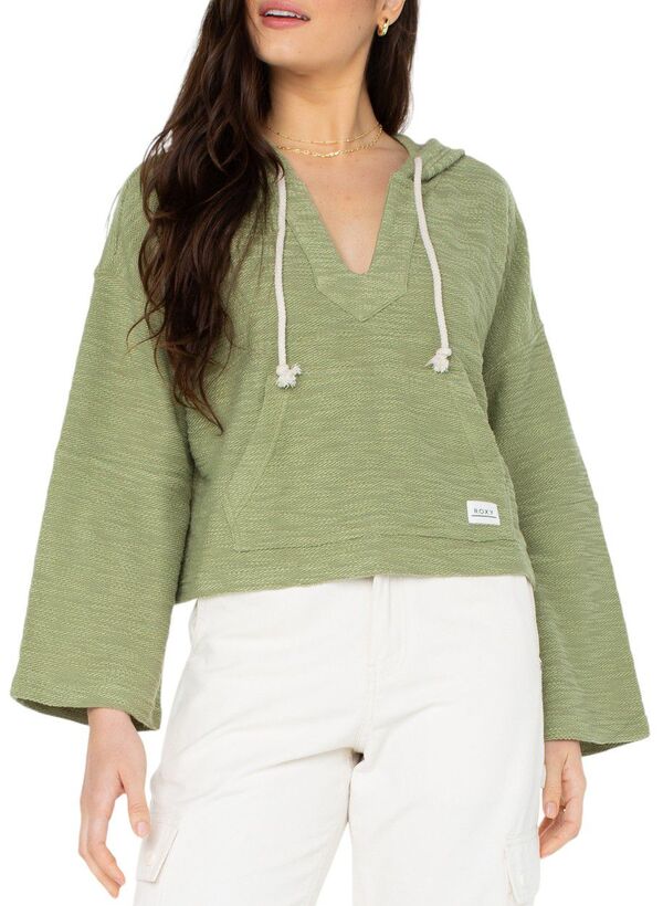 ロキシー レディース パーカー・スウェット アウター Roxy Women's Rich Coast Solid Hoodie Oil Green 19,480円
