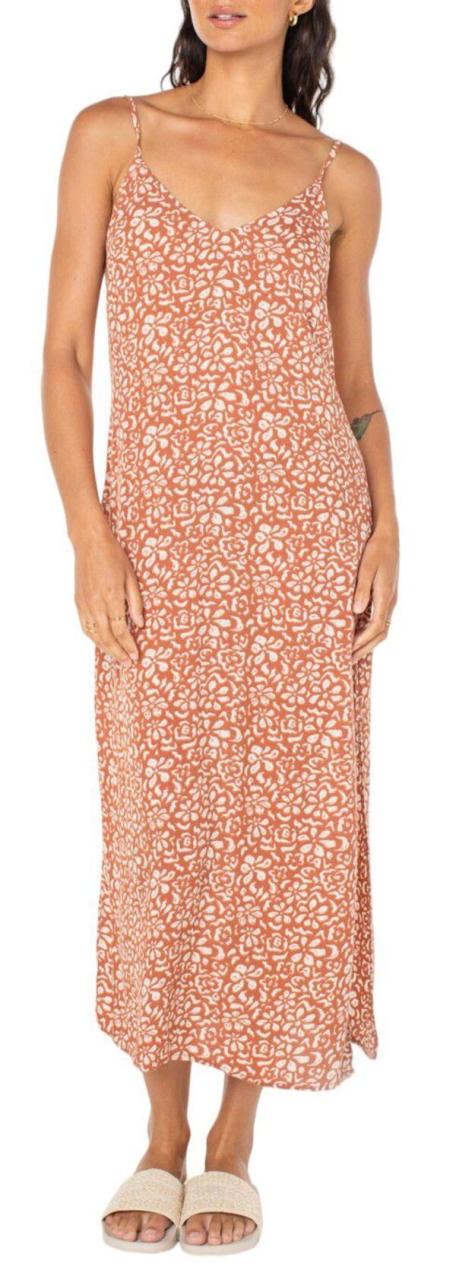 ロキシー レディース ワンピース トップス Roxy Women's Stay Sunny Midi Dress Russet Frflln Flrl Frshの通販は