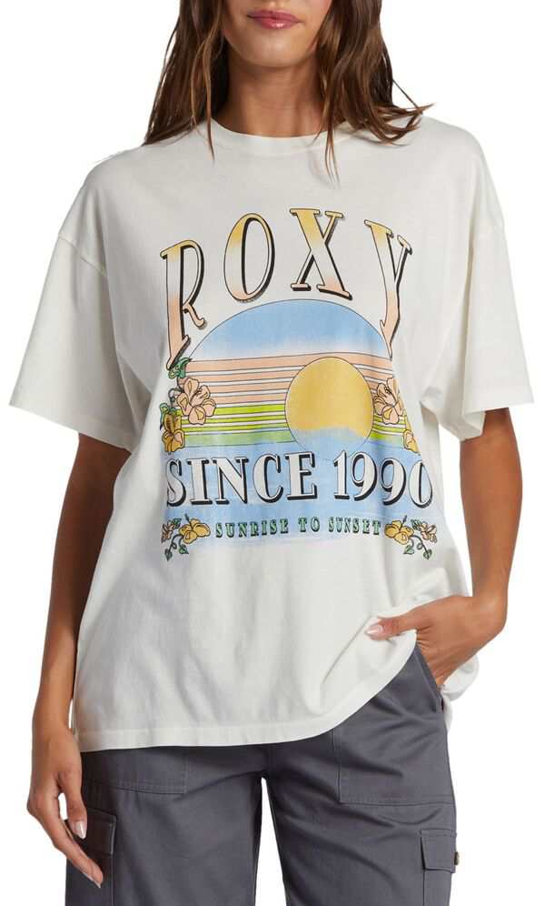 ロキシー レディース シャツ トップス Roxy Women's Sunrise To Sunset T-Shirt Snow White