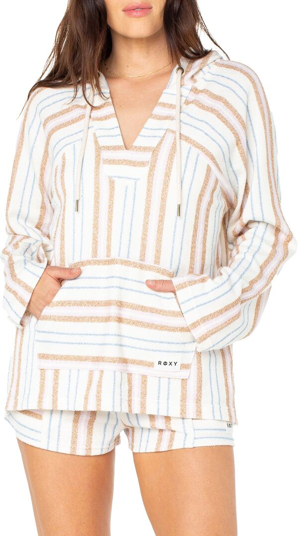 ロキシー レディース パーカー・スウェット アウター Roxy Women's Wild and Free Pullover Egret