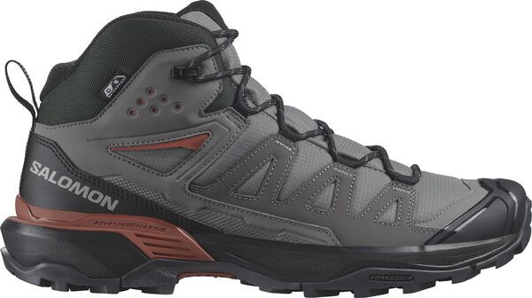 サロモン メンズ ブーツ・レインブーツ シューズ Salomon Men's X Ultra 360 Mid Climasalomon Waterproof Hiking Boots Black/Pewter