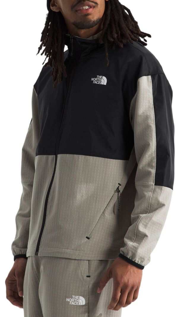 ノースフェイス メンズ パーカー・スウェット アウター The North Face Men's Tekware Grid Hybrid Full Zip Jacket Clay Grey