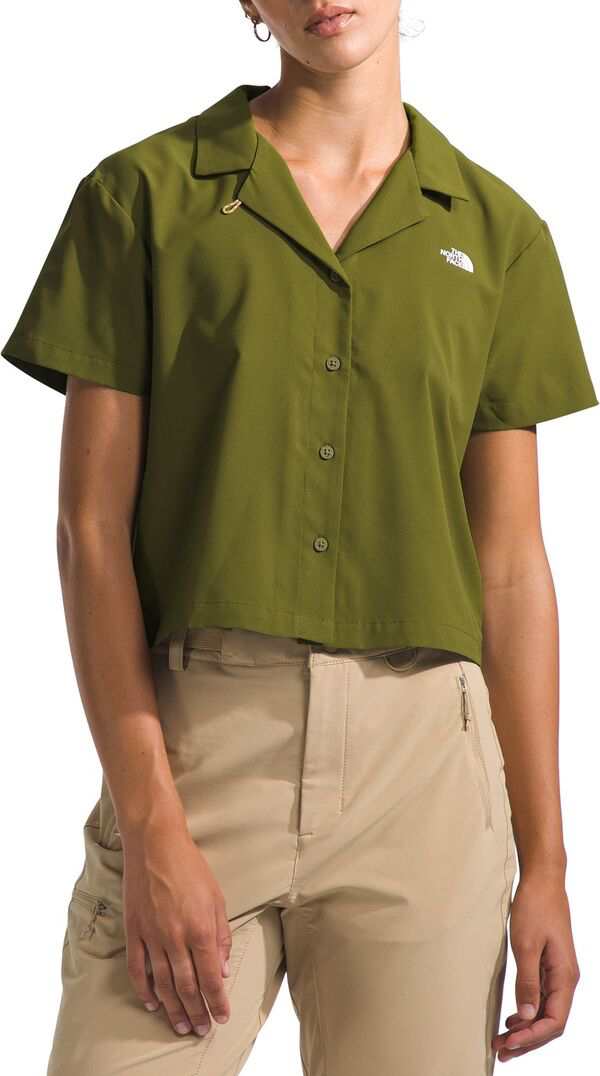 ノースフェイス レディース シャツ トップス The North Face Women's First Trail Short Sleeve Shirt Forest Olive