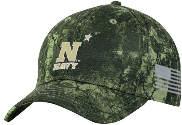 アンダーアーマー メンズ 帽子 アクセサリー Under Armour Adult Navy Midshipmen Camo Adjustable Hat