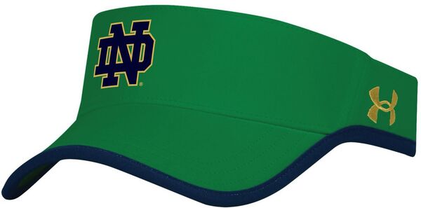 アンダーアーマー レディース 帽子 アクセサリー Under Armour Adult Notre Dame Fighting Irish Kelly Green Driver Sideline Visorの通販は