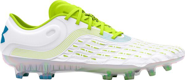 アンダーアーマー レディース スニーカー シューズ Under Armour Magnetico Elite 3 FG Soccer Cleats White/Yellow