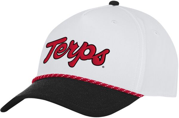 アンダーアーマー メンズ 帽子 アクセサリー Under Armour Adult Maryland Terrapins Black Sideline Rope Snapback Adjustable Hat