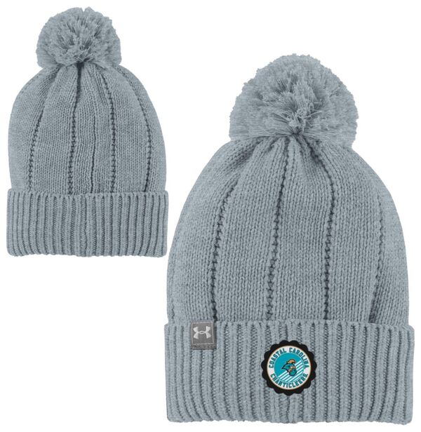 アンダーアーマー レディース 帽子 アクセサリー Under Armour Adult Coastal Carolina Chanticleers True Grey Heather Pom Knit Beanieの通販は 6,073円