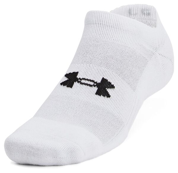 アンダーアーマー メンズ 靴下 アンダーウェア Under Armour Men's Training Cotton No Show Golf Socks ? 6 Pack White/White/Black
