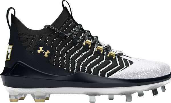 アンダーアーマー メンズ スニーカー シューズ Under Armour Men's Harper Pro 9 Metal Baseball Cleats Black/White