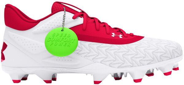 アンダーアーマー メンズ スニーカー シューズ Under Armour Men's Yard MT 3.0 TPU Baseball Cleats White/Redの通販は
