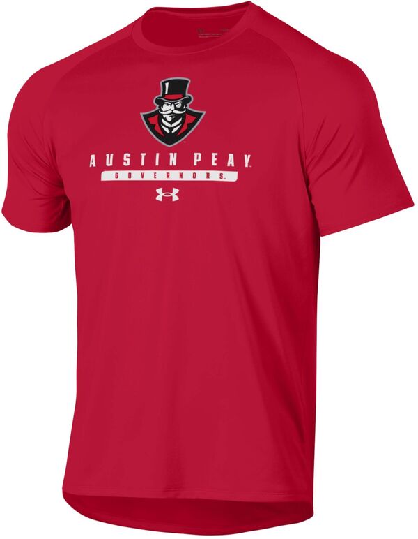 アンダーアーマー メンズ Tシャツ トップス Under Armour Men's Austin Peay Governors Red Tech Performance T-Shirtの通販は 8,455円